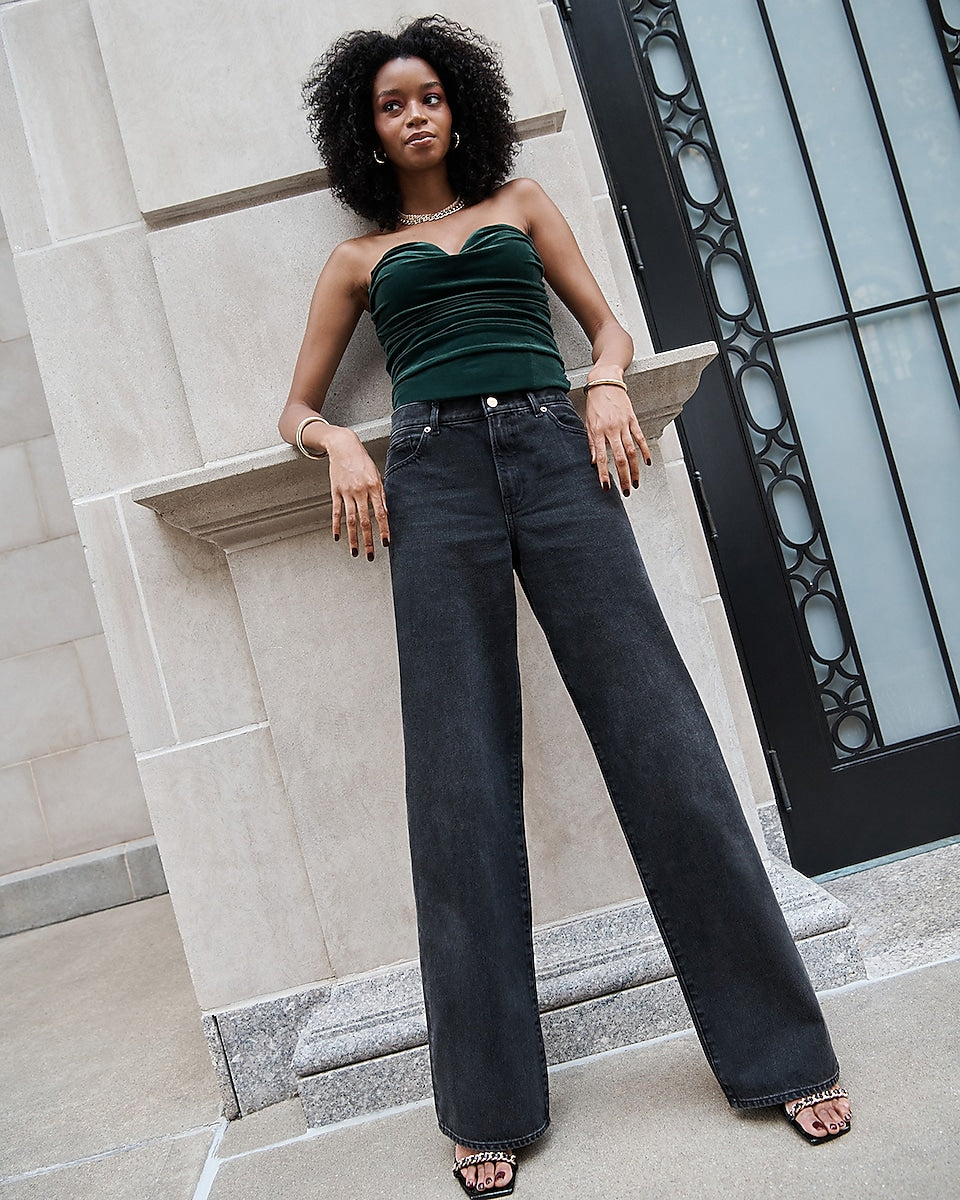 Women's 207 Vintage Jeans, High-Rise Wide-Leg | Jeans at L.L.Bean